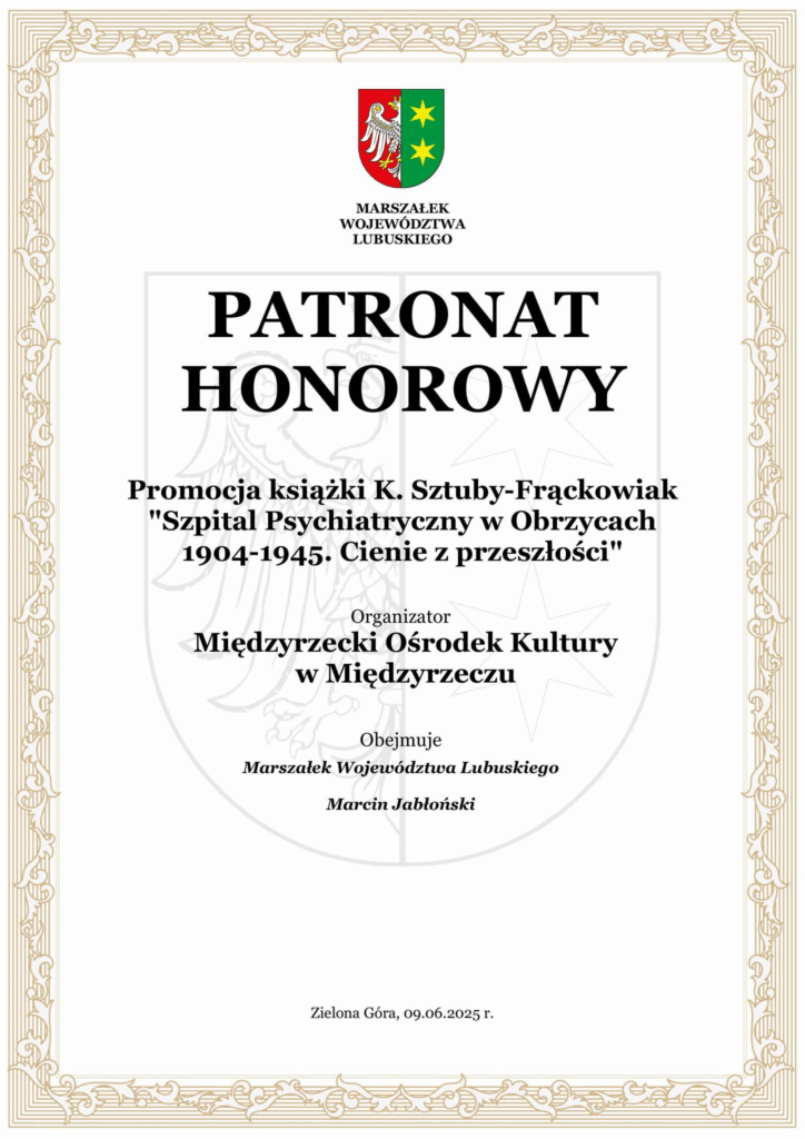 „Najwięksi pechowcy ze Szpitala Psychiatrycznego w Obrzycach”. BIBLIOTEKA PUBLICZNA 13 czerwca 2025r